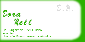 dora mell business card